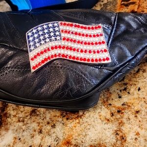 Patriotic crystal Belt Buckle